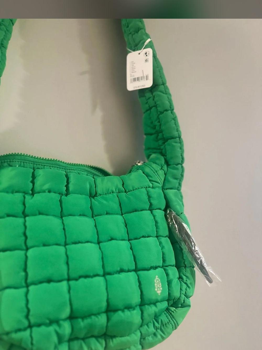 Free People Movement Mini Carryall Green Quilted Shoulder Bag
